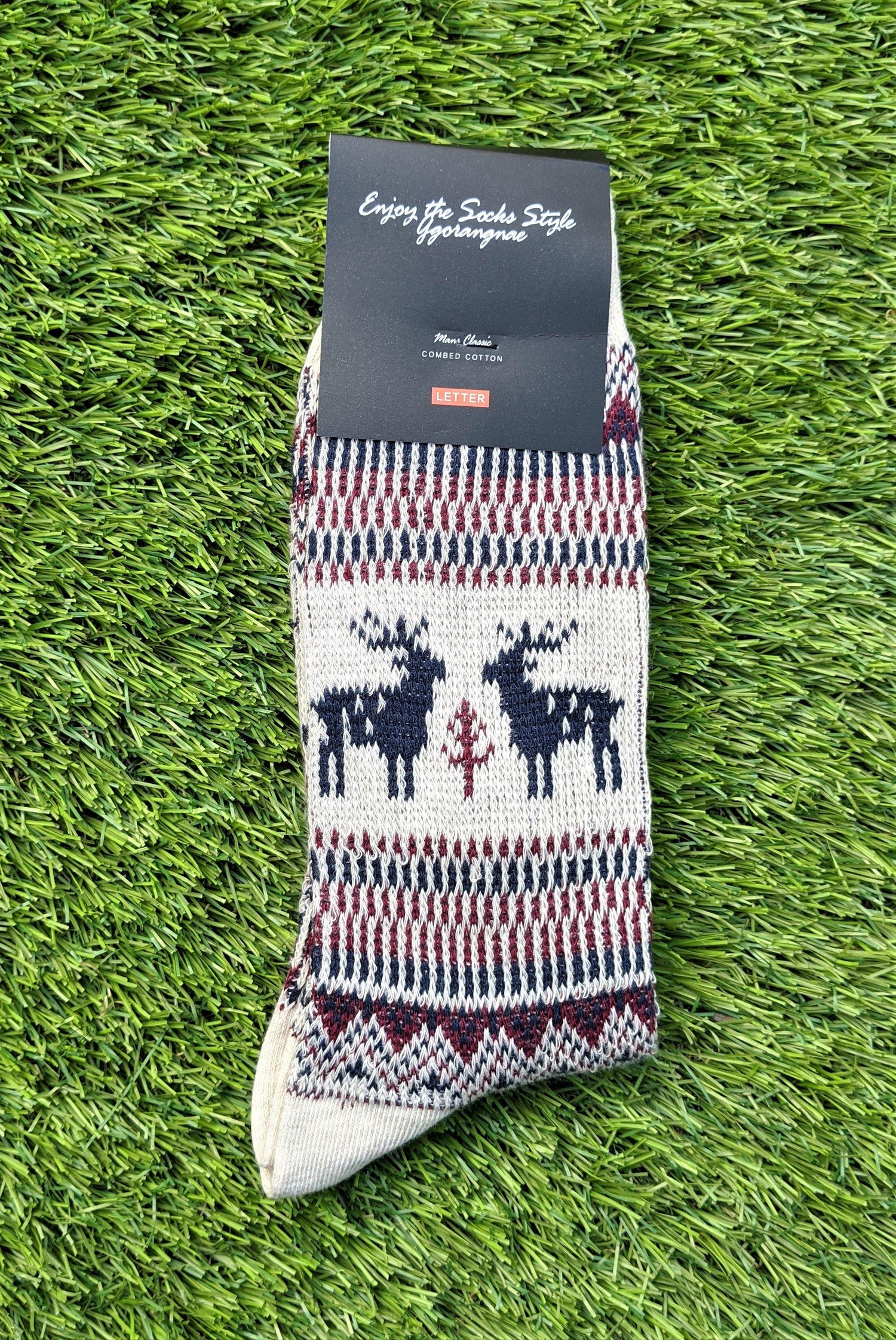 Thick Reindeer Men Long Socks| Colorful Socks | Cotton Socks | Long Socks | Men Socks 