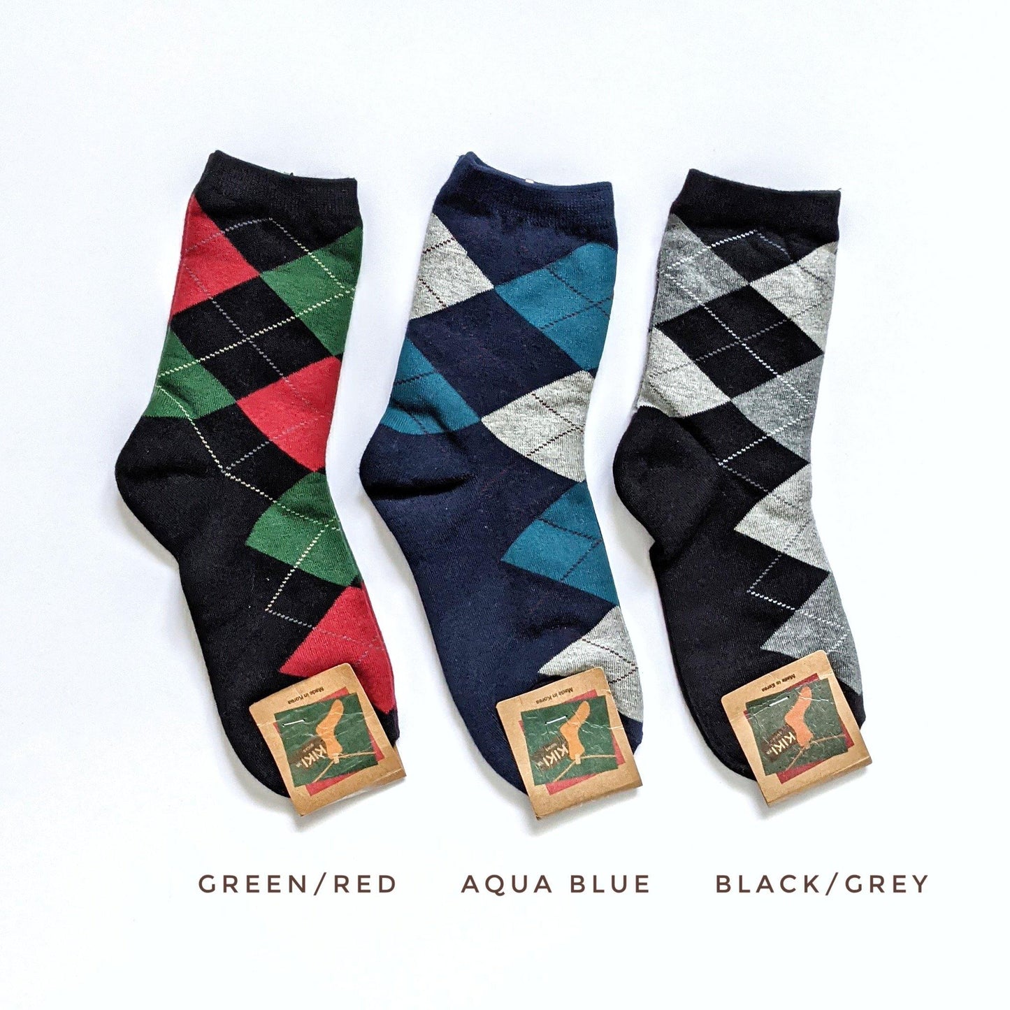 Classic Argyle Women Socks |  Soft Socks | Long Socks | Colorful Socks | Women Socks