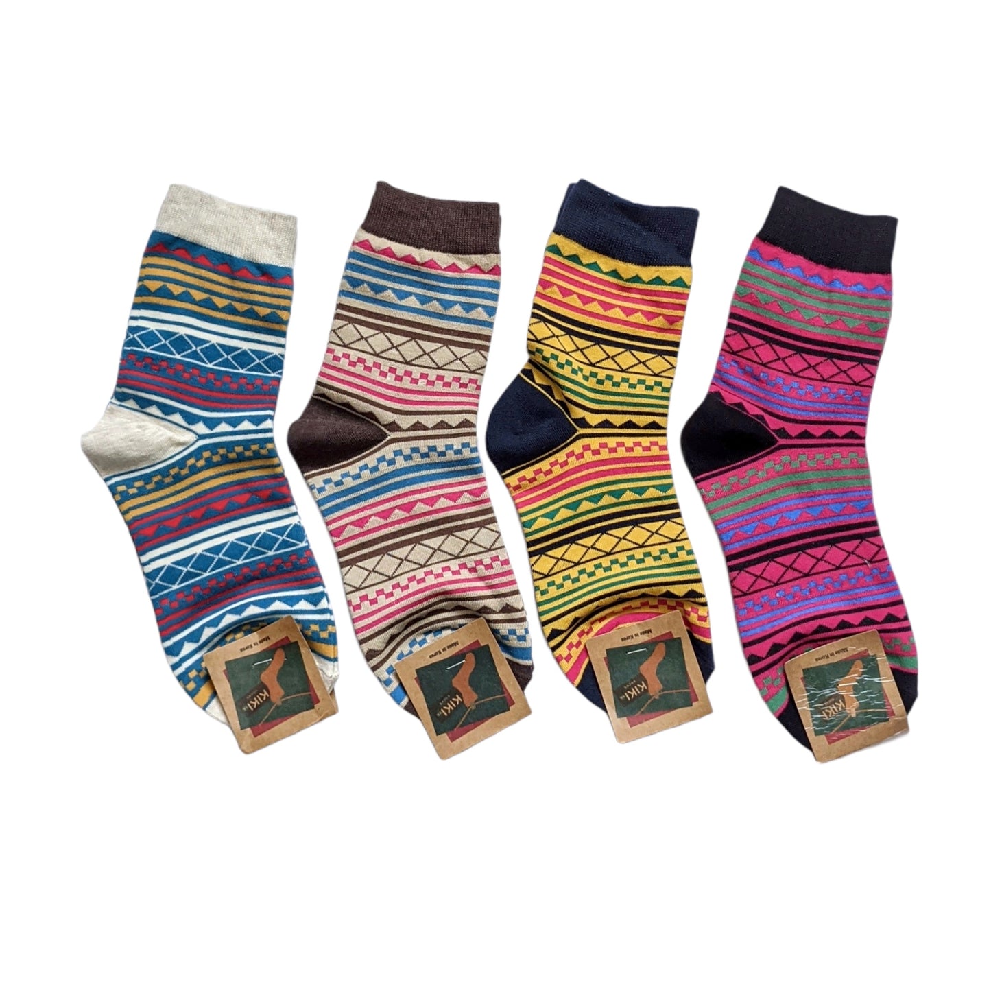 Geometric Style Women Long Socks | Colorful Socks | Soft Socks | Long Socks | Women Socks