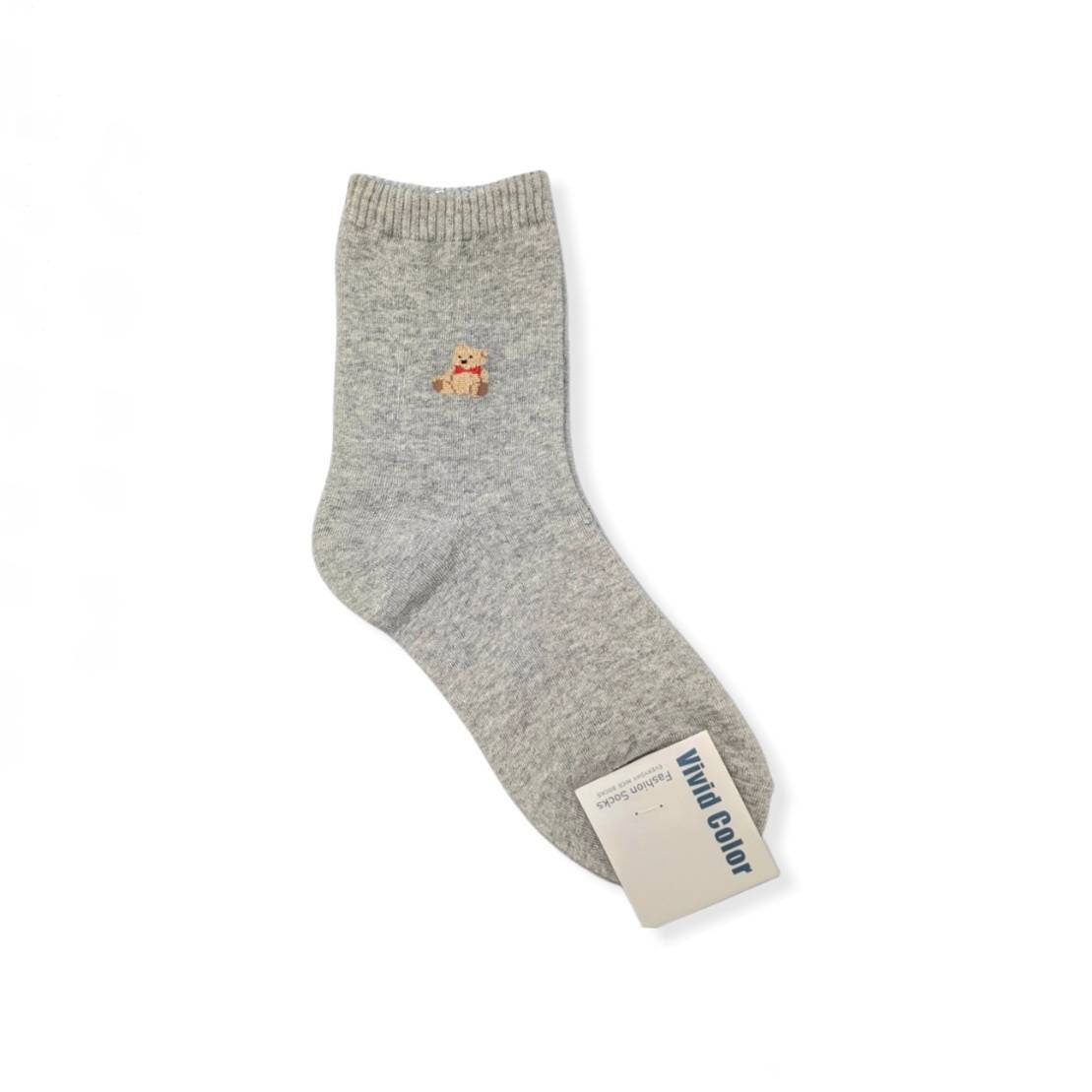 Teddy Bear Women Long Socks | Teddy Bear Socks | Colorful Socks | Womens Socks | Cute Socks | Cotton Socks | Animal Socks