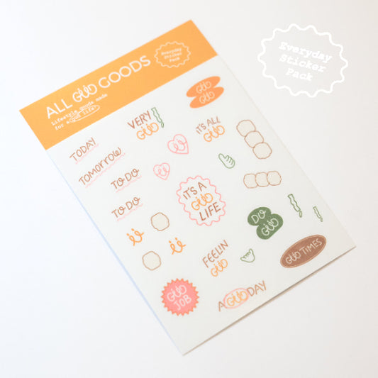 Cute Decorating Sticker Sheet | Diary, Journal, Planner Stickers | Stationery